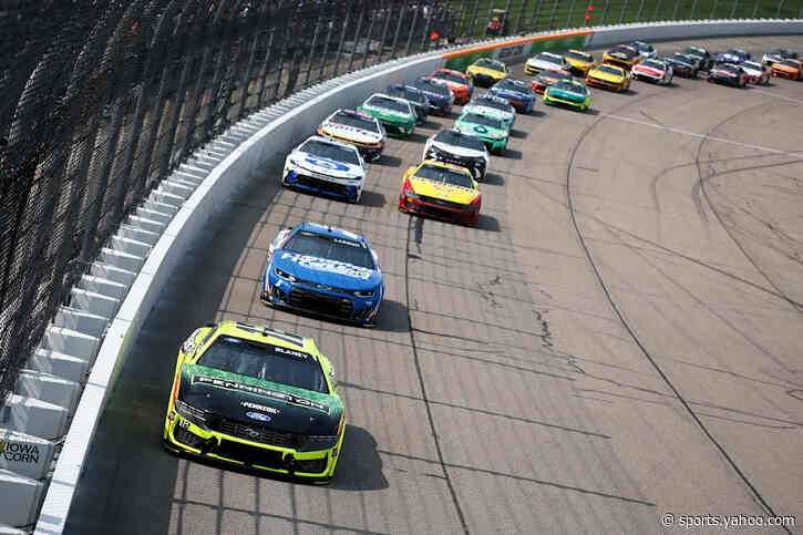 Ty Gibbs holds off Christopher Bell to win NASCAR race at Iowa