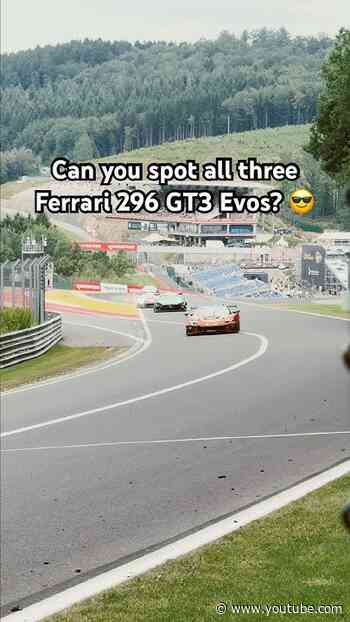 Brownie points if you name all three in the comments 3️⃣👀#Spa24h #GTWorld #FerrariRaces