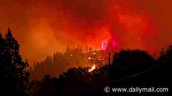 Raging wildfire that erupted 'like a bomb' causes 20,000 Canadians to flee their homes as inferno sweeps parched land