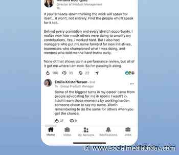 LinkedIn updates feed display to drive more post replies and comments