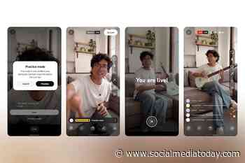 YouTube adds vertical livestream practice mode