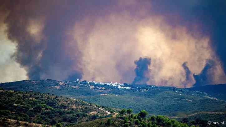 Natuurbrand in Andalusië dreigt op te rukken richting Sevilla