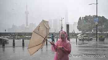 China evacuates one million people from homes as Typhoon Dolphin makes landfall