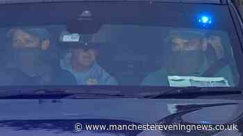 Daniel Kinahan pictured leaving court en route to maximum security prison after he speaks in 14 minute appearance