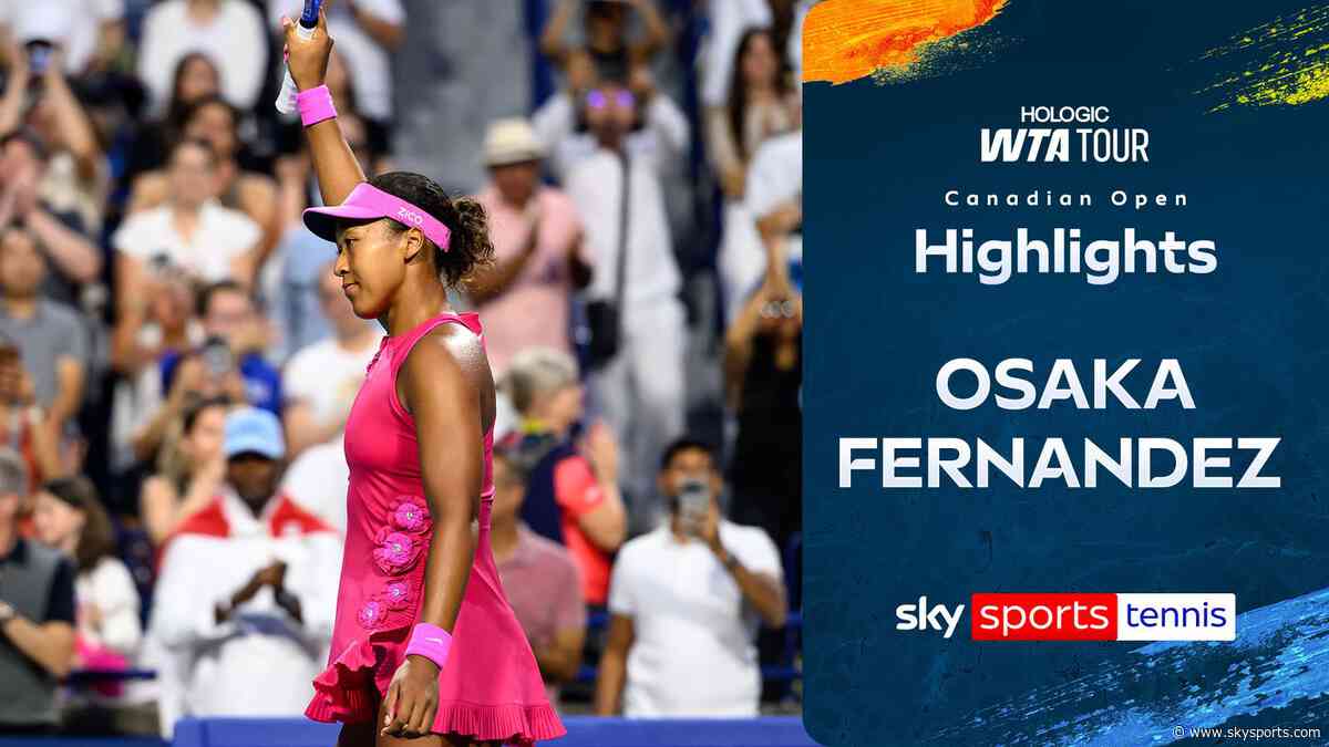 Osaka defeats local favourite to reach Canadian Open quarter-finals