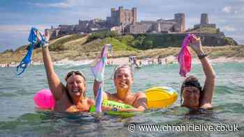 Meet the three Northumberland women swimming from Farnes to shore without wetsuits