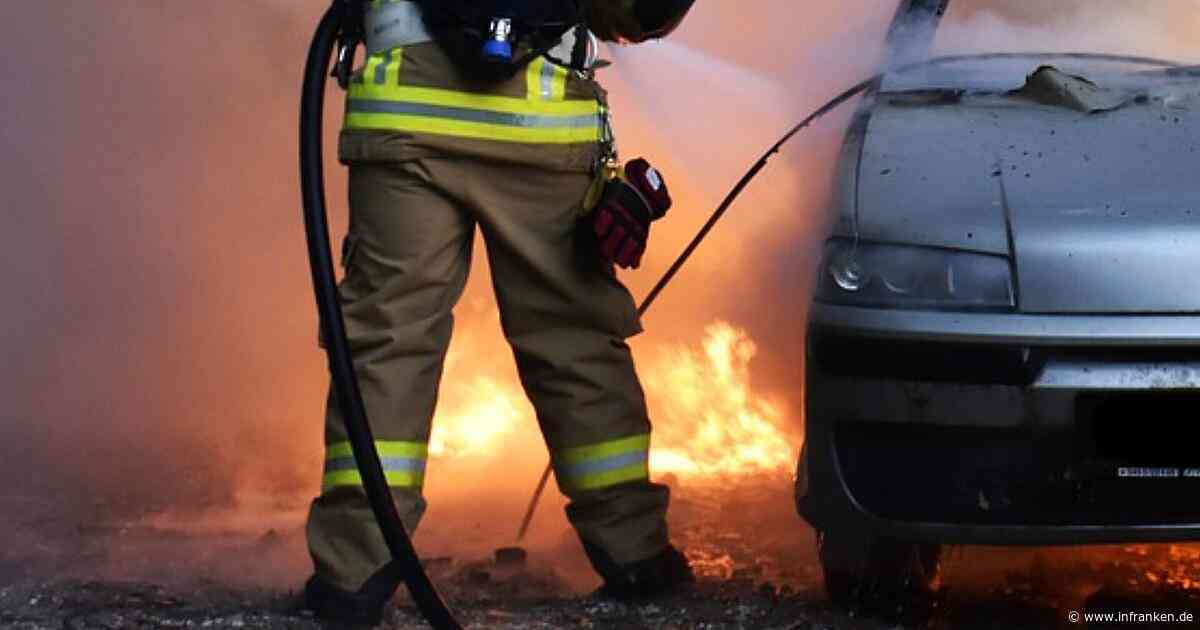 Kreis Bamberg: Transporter in Vollbrand - enormer Schaden