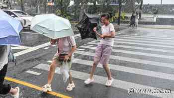 Shanghai cancels at least 1,300 flights as Typhoon Dolphin hits China's eastern coast