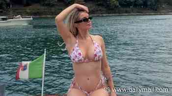 Helen Flanagan shows off her curves in a floral bikini as she celebrates turning 36 on Lake Como break and vows 'I don't need a man'