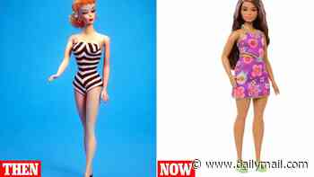 Barbie and Ken get a reality check! Study reveals how dolls are finally starting to look like real people - with 'Curvy Barbie' closely matched to today's average woman