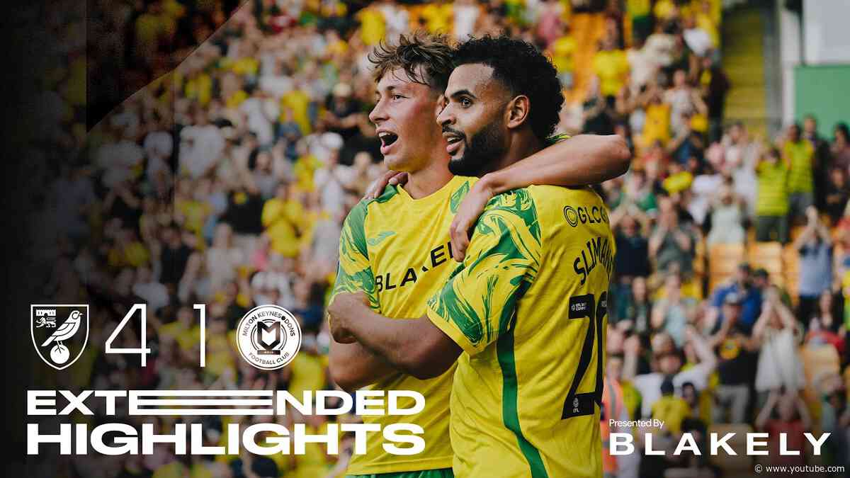 Success in the Carrow Road sunshine ☀️ | Norwich City 4-1 MK Dons | Extended Highlights