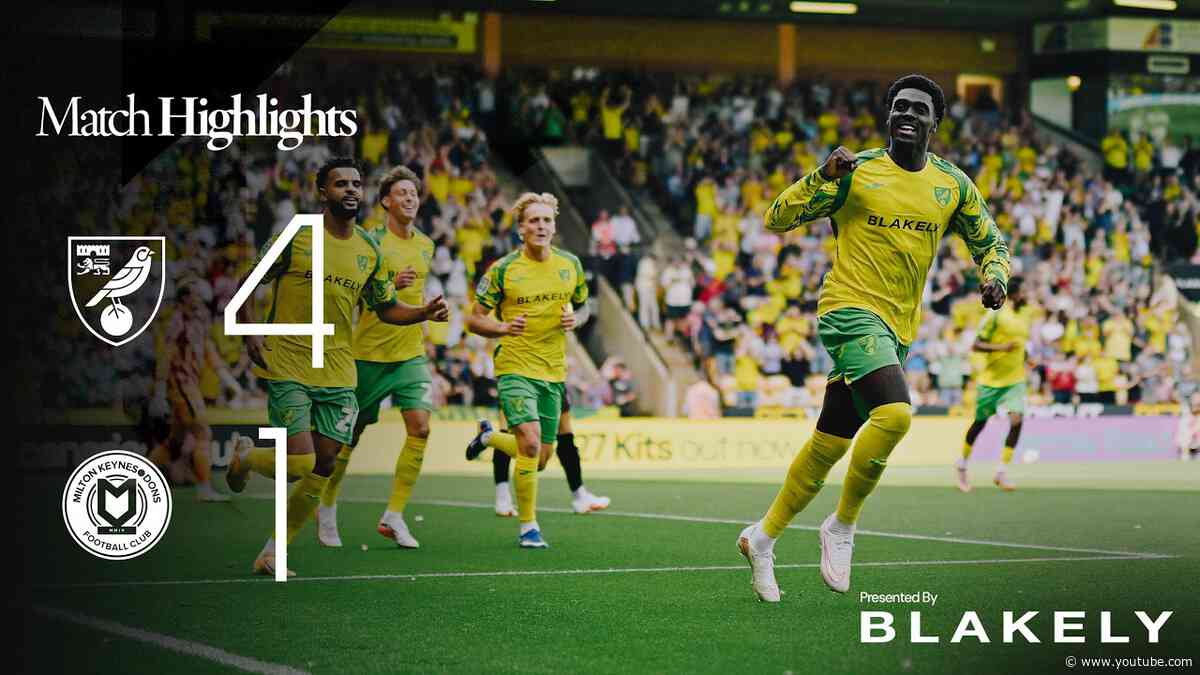 A winning start 👏 | Norwich City 4-1 MK Dons | Highlights