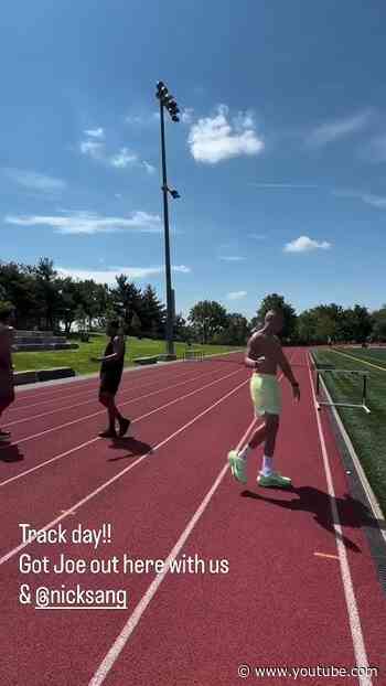 Tatum out getting sprints in with coach Mazzulla today 🔥 (via: jaytatum0/IG)