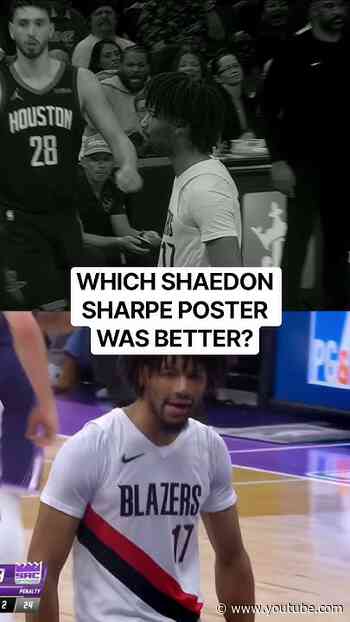 Shaedon Sharpe lives above the rim 🔨