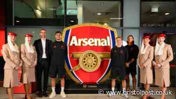 Emirates creates new Arsenal crest from used aircraft parts to celebrate 20 years of partnership