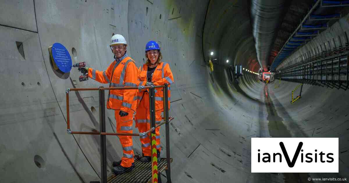 HS2 installs a plaque 40 metres below London to celebrate the Brunels’ engineering legacy