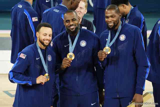 This Day In Lakers History: Stephen Curry & LeBron James Help Win Gold For USA Over France In 2024 Olympics
