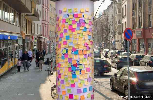 Große Stadt, kleine Geste, starke Wirkung: Frankfurter Litfaßsäule wird am 12. August zum Empathie-Multiplikator