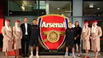 Emirates creates new Arsenal crest from used aircraft parts to celebrate 20 years of partnership