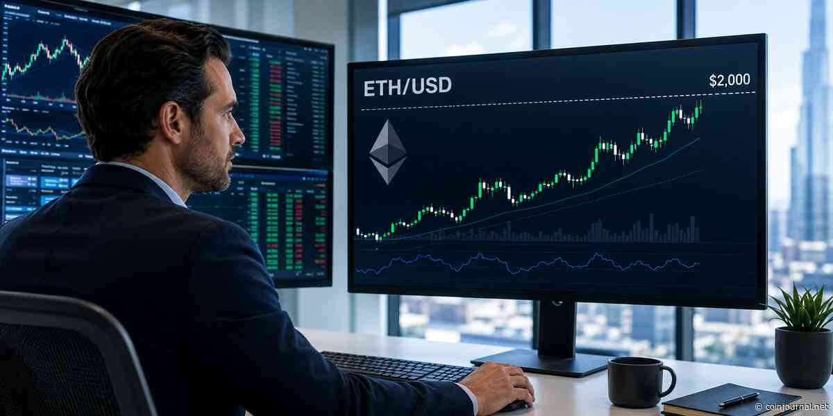 Ethereum holds above $1,900 as bulls target the $2,000 resistance
