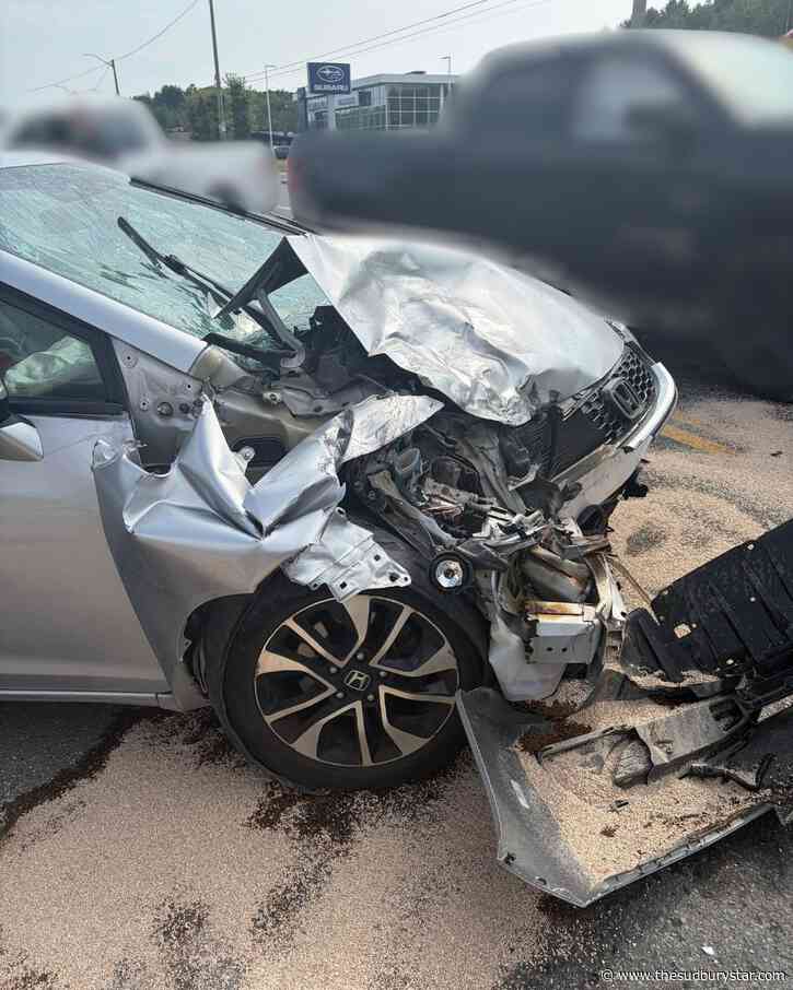 Sudbury police say man stole vehicle, crashed it and fled the scene