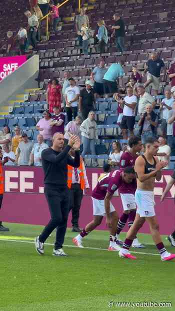 Thank you for your backing this afternoon 👏  #burnleyfc #football #efl