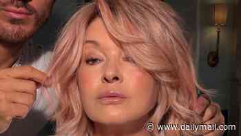 Martha Stewart debuts shock Kylie Jenner inspired makeover with PINK HAIR after celebrating her 85th birthday… and fans say it makes her look 30 years younger
