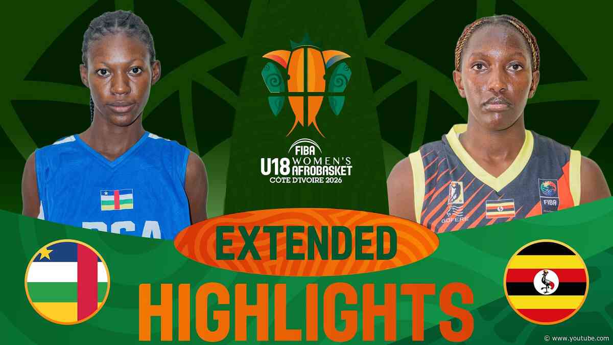 Central African Rep. 🇨🇫 v Uganda 🇺🇬 | Extended Highlights | FIBA U18 Women's AfroBasket 2026