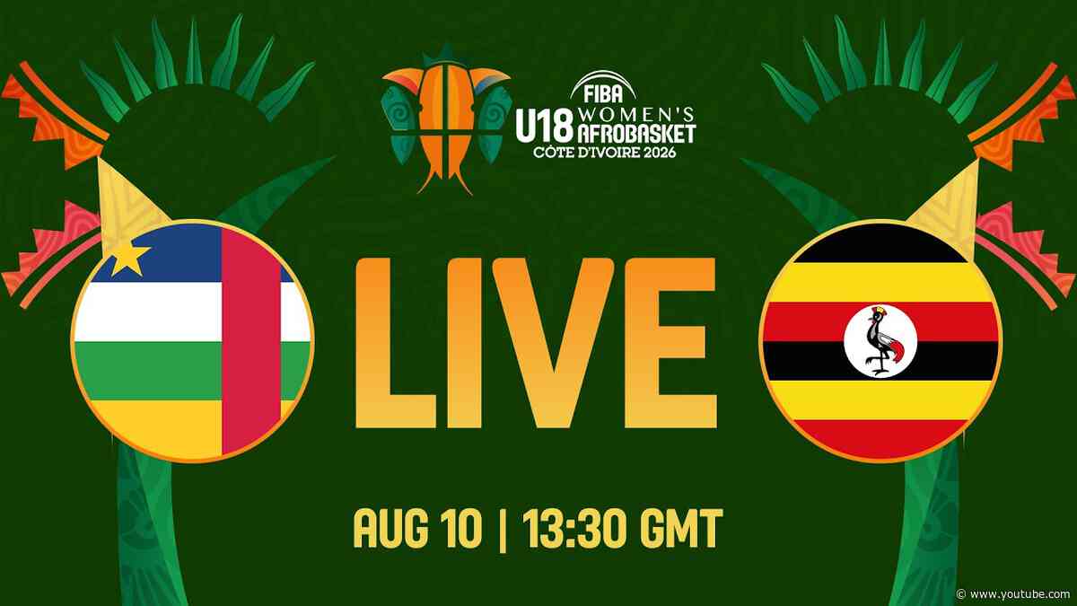 Group Phase | Central African Rep v Uganda | Full Basketball Game | FIBA U18 Women's AfroBasket 2026