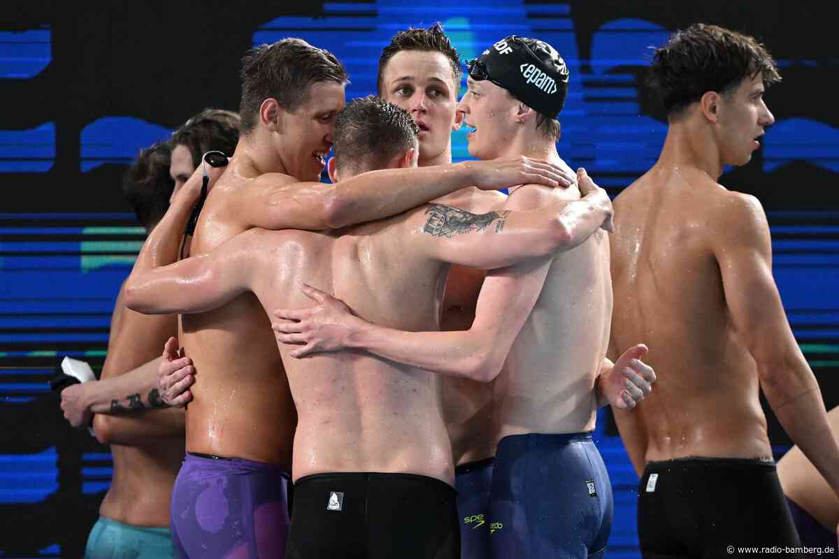Erste deutsche Becken-Medaille: Männer-Staffel mit EM-Bronze