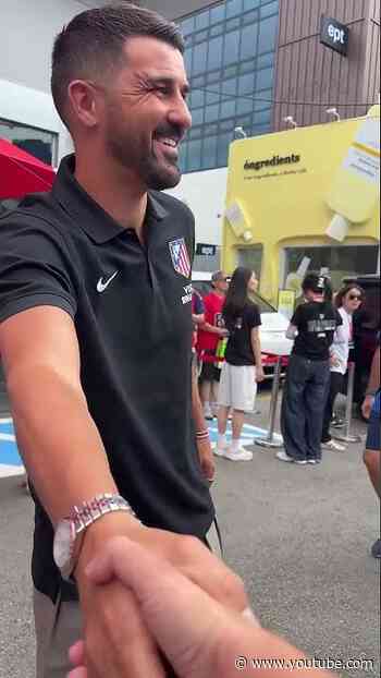 A very special morning at Casa Atleti Seoul with David Villa