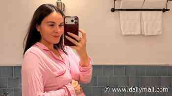 Pregnant Holly Ramsay cradles her blossoming baby bump in pink pyjamas as she shares summer photo dump