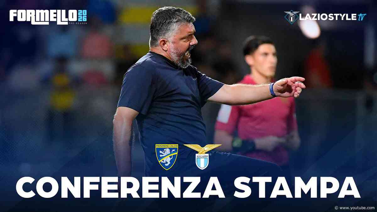 🎙️ LA CONFERENZA STAMPA DI MARUSIC E GATTUSO DOPO FROSINONE-LAZIO