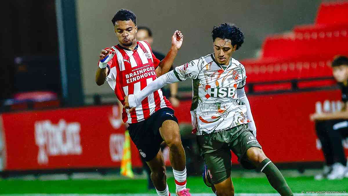 Volendam-debuut van Van de Looi eindigt in deceptie: Jong PSV in slotfase te sterk