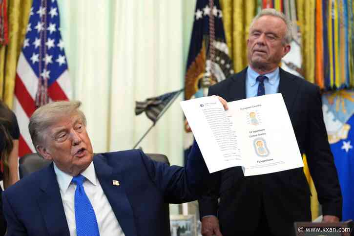 Trump signs order calling for spacing out childhood vaccines, against medical groups' guidance
