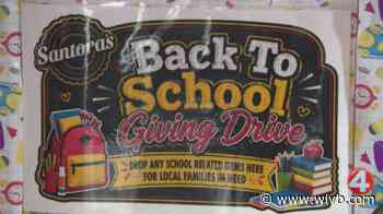 Santora's teams up with Sweet Buffalo for backpack drive