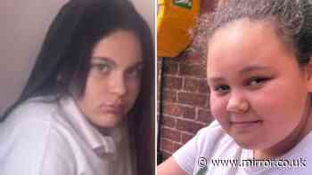 Police issue public plea as desperate hunt for missing Rugby girls, 11 and 12, goes on