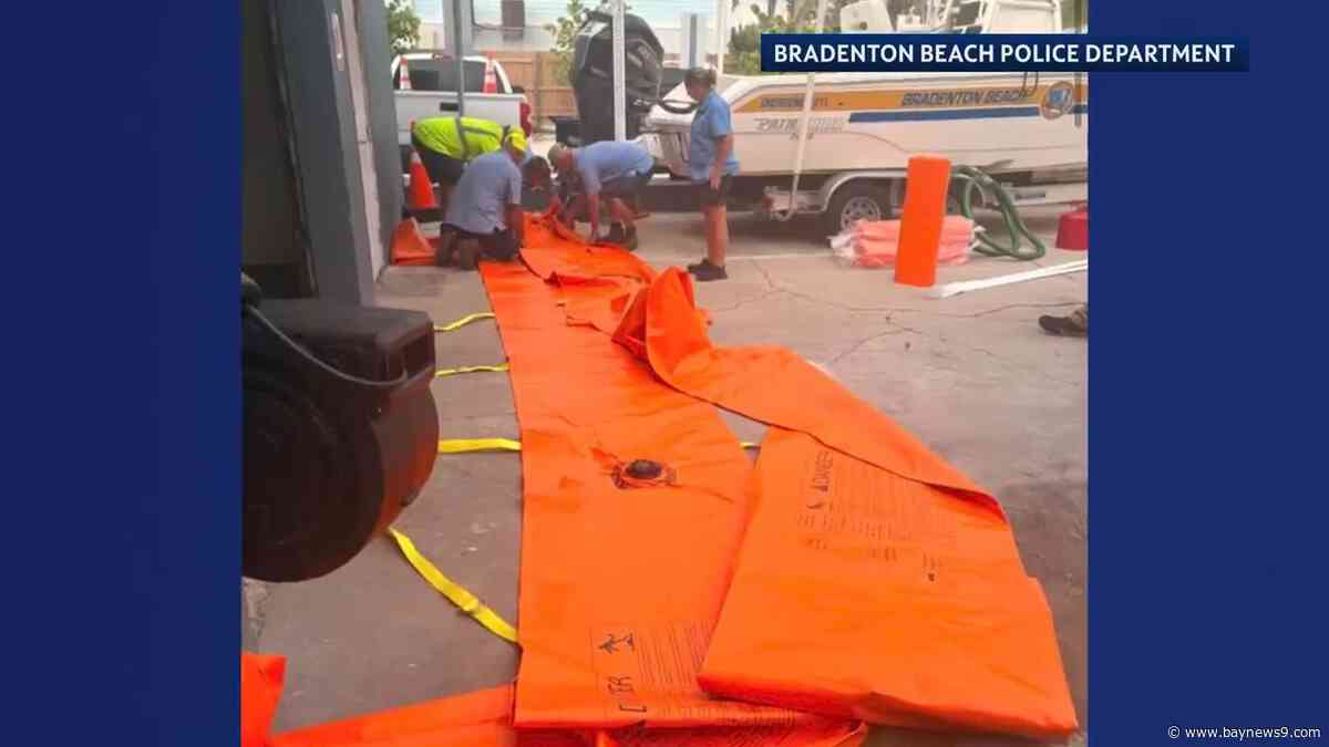 Bradenton Beach adds flood barrier after 2024 hurricane damage