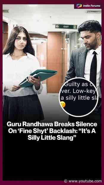 Guru Randhawa Breaks Silence On 'Fine Shyt' Backlash: "It's ASilly Little Slang"