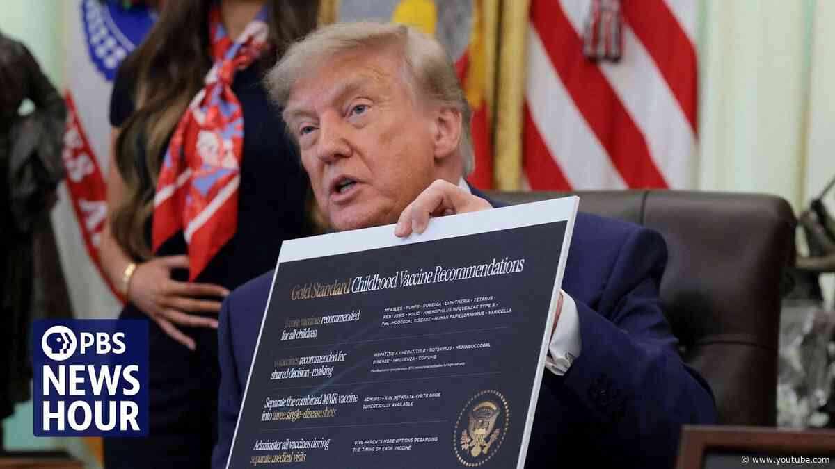 News Wrap: Trump signs order calling for MMR vaccine split into 3 shots