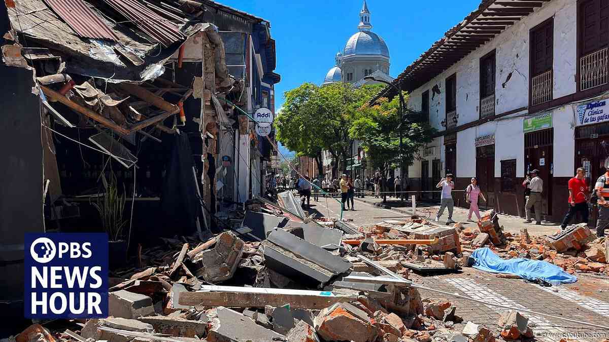 7.4-magnitude earthquake rocks Colombia, crumbling homes and buildings
