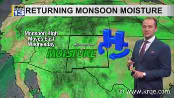 Storm chances increase through the week across New Mexico