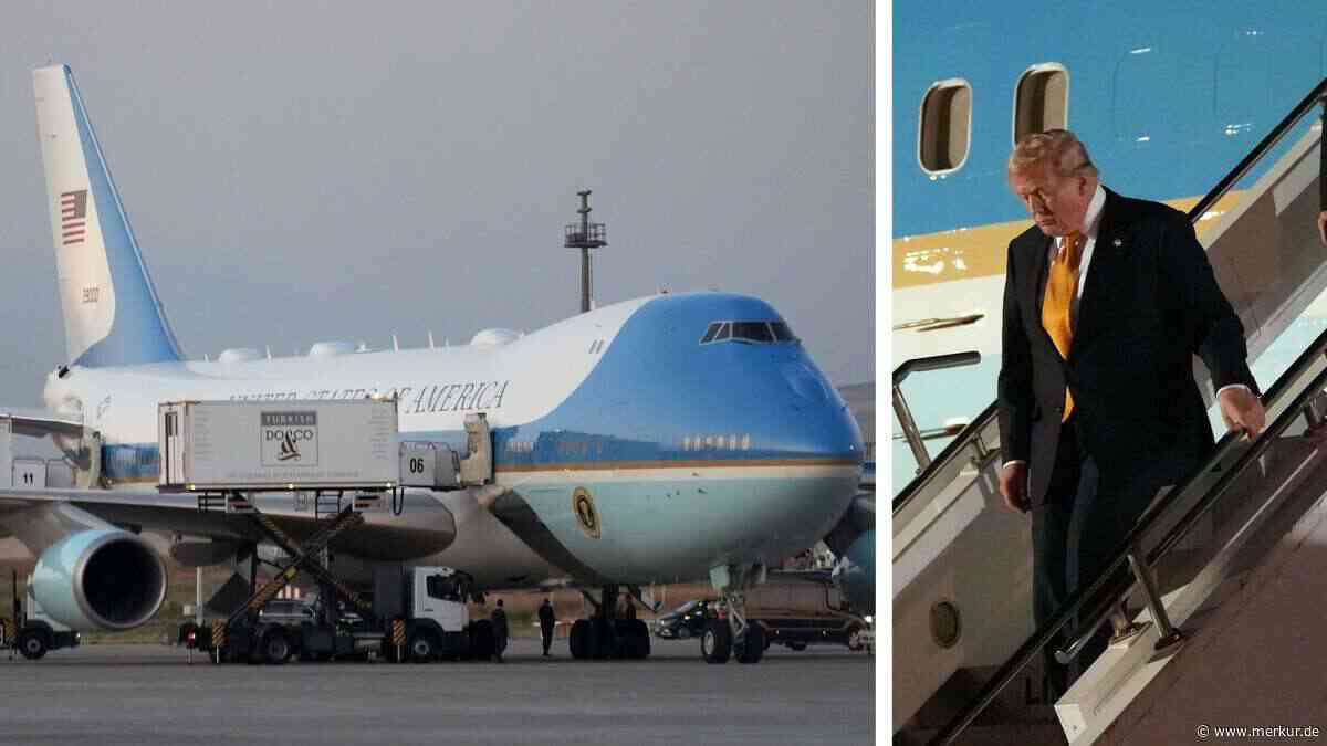 Trump griff auf Rückreise von NATO-Gipfel offenbar zu höchst ungewöhnlichem Trick