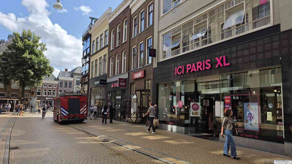 Klein brandje in de binnenstad