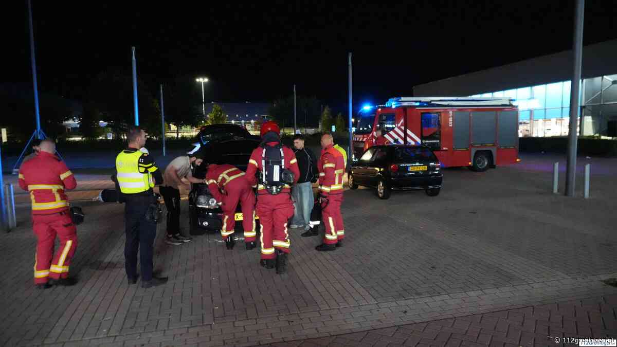 Melding autobrand Roskildeweg