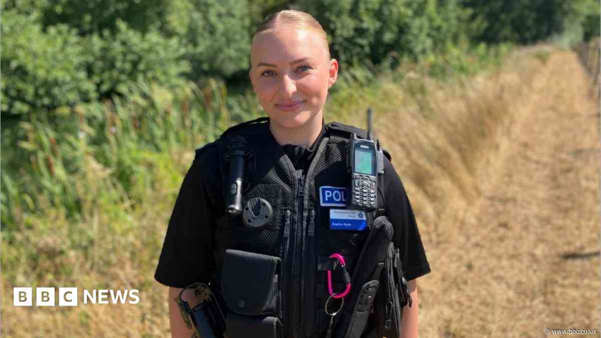 Police volunteer saves man's life on first day
