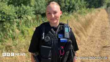 Police volunteer saves man's life on first day