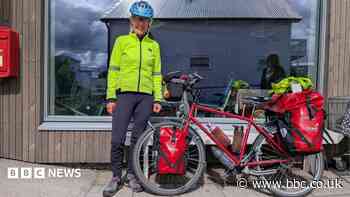 Woman cycles 7,000 miles to honour her father