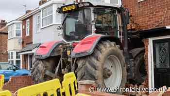 Man admits criminal damage after tractor driven into North East home