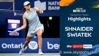 Swiatek cruises into Canadian Open semis with 64-minute-win over Shnaider